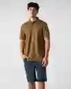 Camiseta Polo Hombre Café Talla L 802G020_CAF180830 Americanino
