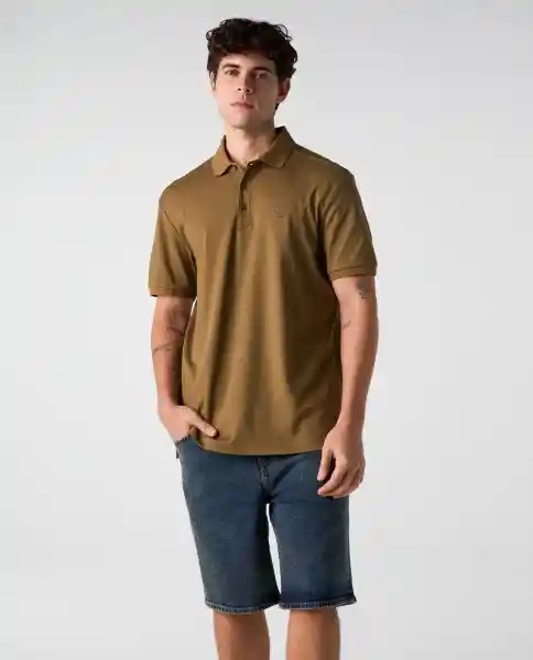 Camiseta Polo Hombre Café Talla L 802G020_CAF180830 Americanino
