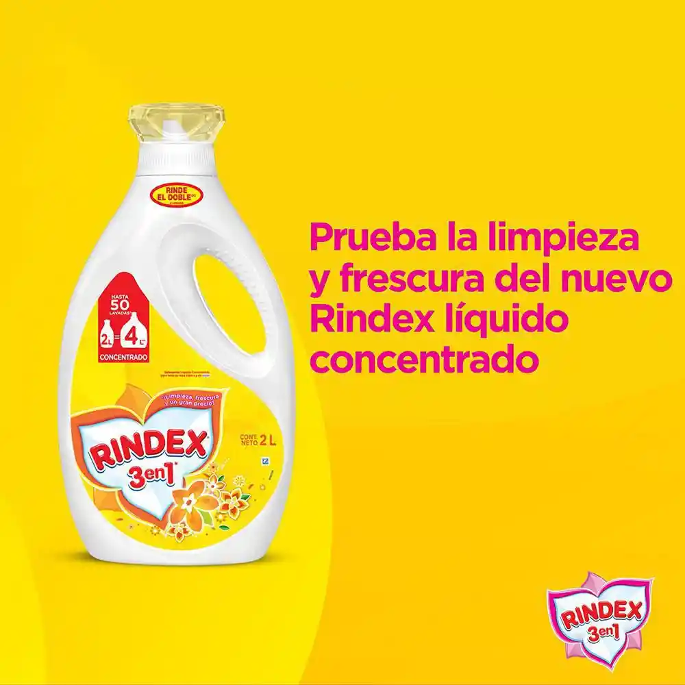 Rindex Detergente Liquido 2 en 1 Recarga