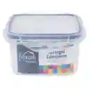 Expressions Home Recipiente Cuadrado Plastico 0.4 Lt Mb06-5