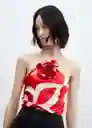 Top Rosh Rojo Talla XL Mujer Mango