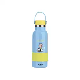 Termo de Con Asa y Funda Snoopy Colorful Azul 500 mL Miniso