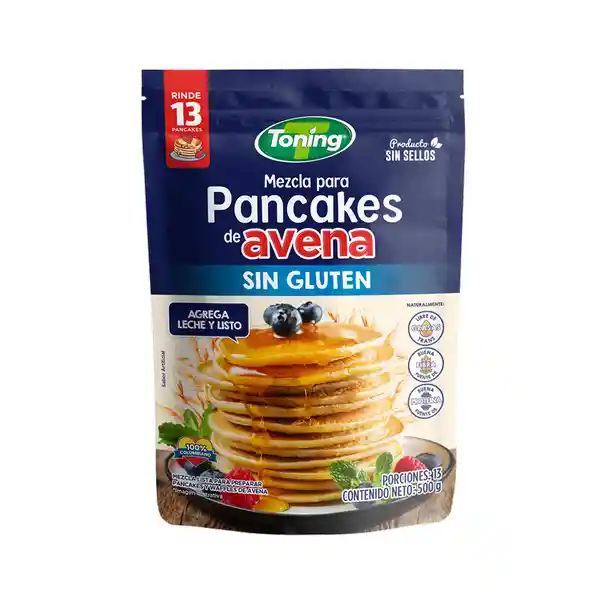 Toning Mezcla Pancakes Avena Sin Gluten