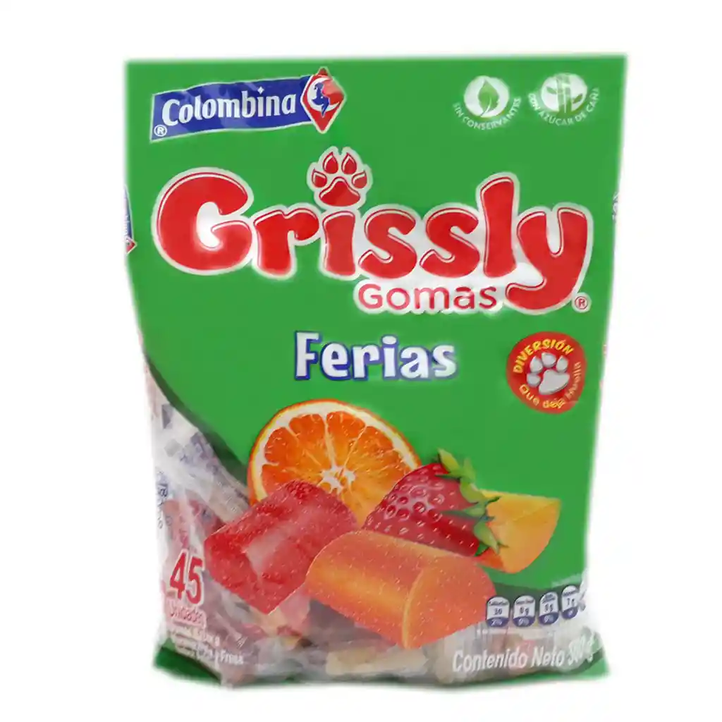 Grissly Gomas Ferias 45 Unidades