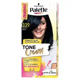 Palette Shampoo Colorante Tone Cream Negro Azul 339