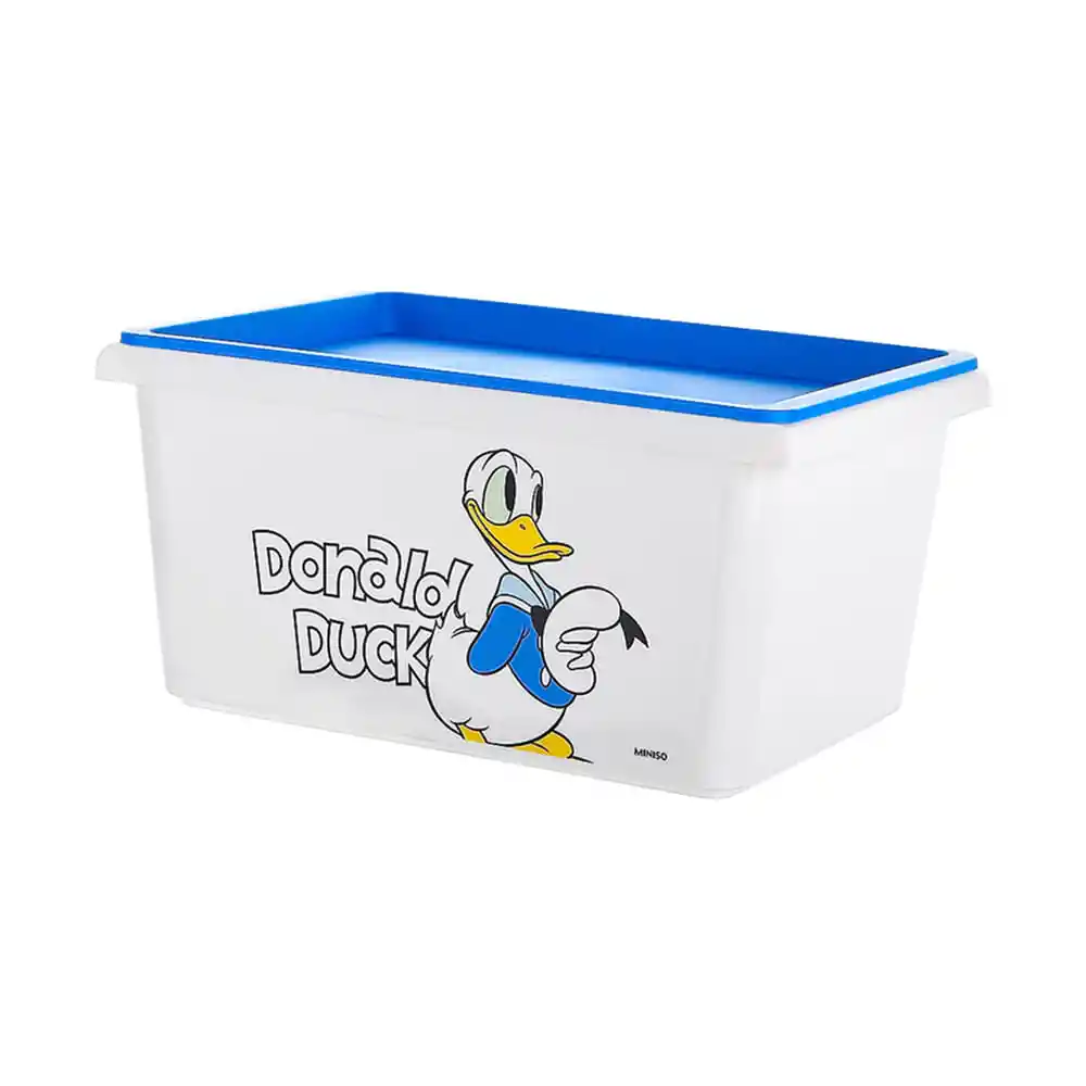 Miniso Organizador Plástico Donald Duck Pequeño Blanco