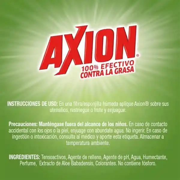 Axion Lavaplatos Líquido Aloe y Vitamina E 640 mL