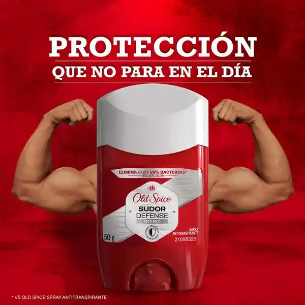 Desodorante Antitranspirante Hombre Old Spice Barra Sudor Defense Seco Seco 50 g Pack 2 Unidades