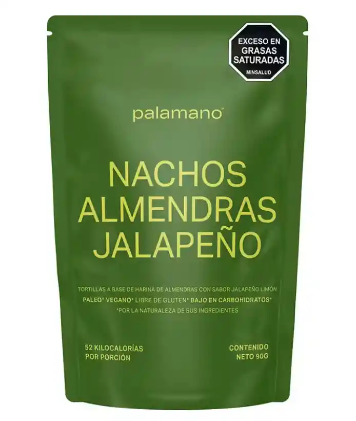 Nachos Palamano Almendrasabor Jalapeno y Limón