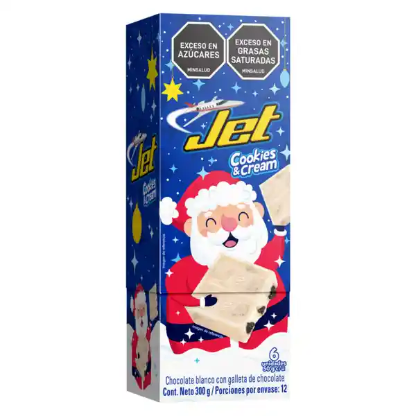 Jet Golosina Cookies & Cream Navidad 50 g x 6 Und