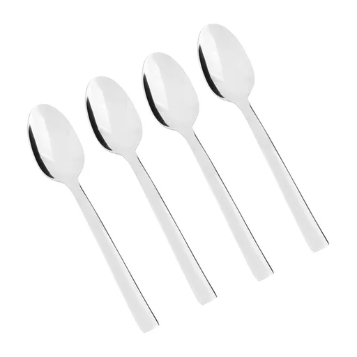 Set De 4 Cucharas Para Postre En Acero Inoxidable 0007