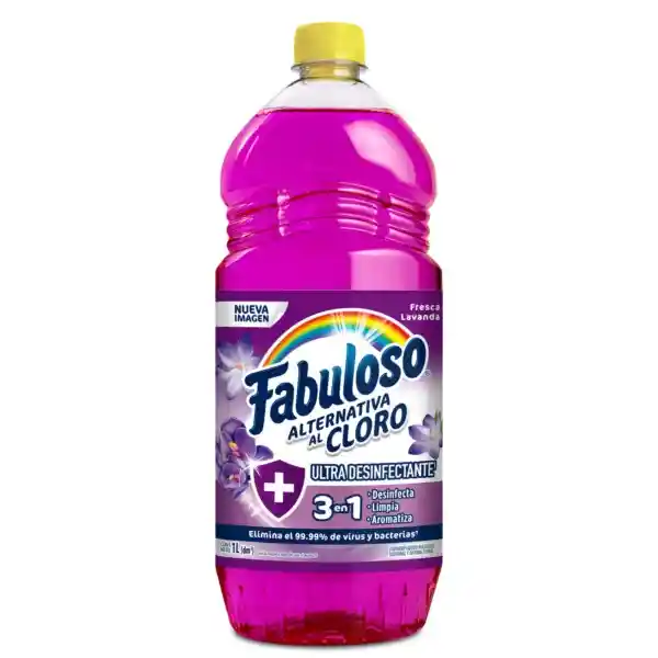 Limpia Pisos Fabuloso Alternativa al Cloro Fresca Lavanda 1L