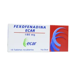 Ecar Fexofenadina (180 mg)