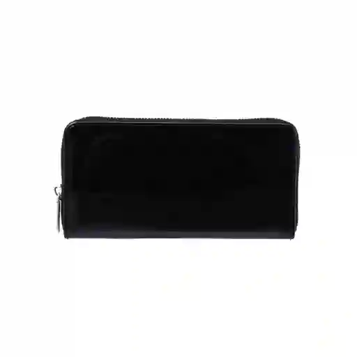 Cartera Larga Para Mujer Tipo Charol Negro Miniso