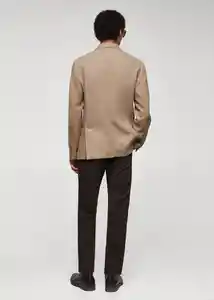 Blazer Americana Molina Beige Talla 46 Hombre Mango