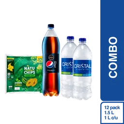 Combo Pepsi Sin Azúcar + Agua 2 Und + Natuchips Plátano Verde