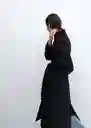 Abrigo Sirenita Negro Talla 26 Mujer Mango