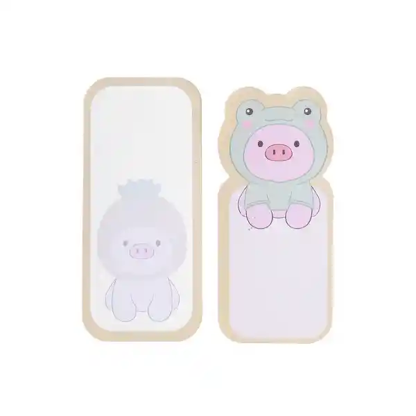 Accesorio Post-It de Cerdito y Rana Serie Miniso