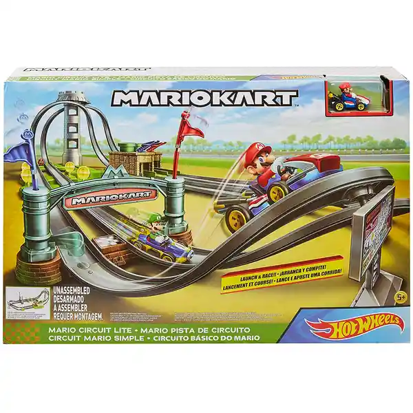 Hot Wheels Pista de Carreras Mario Kart Castillo Bowser