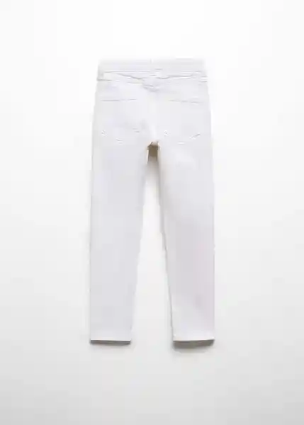 Jean Skinny5 Niñas Blanco Talla 12 Mango