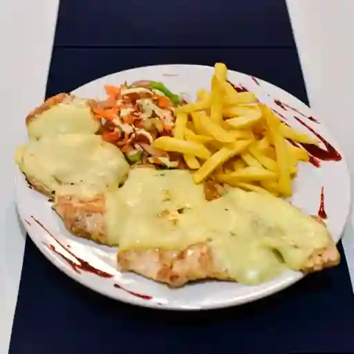 Pechuga a La Plancha Gratinada