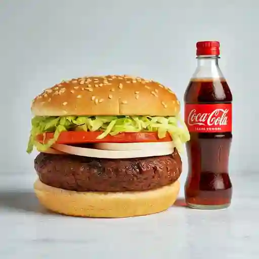 Combo Hamburguesa Sencilla + Coca Cola Original 400 ml