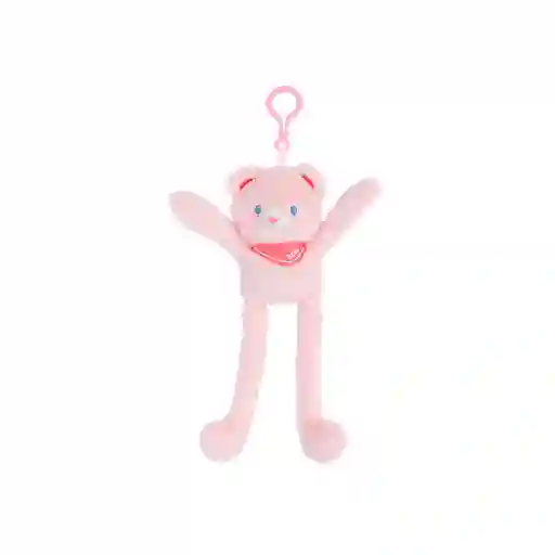 Llavero Colgante Que Tira de Las Orejas Oso Rosa Miniso