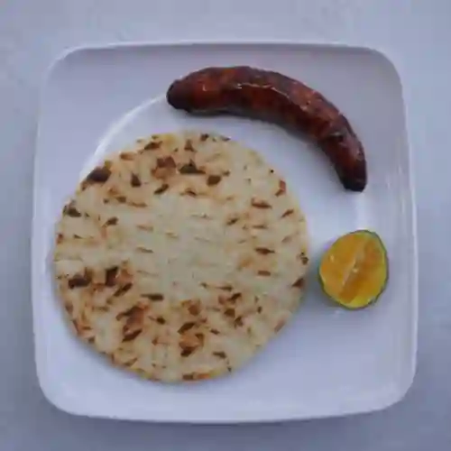 Arepa con Chorizo