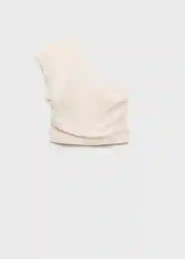 Top Bari Offwhite Talla M Mujer Mango