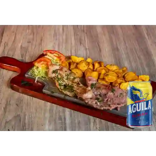Combo Plato Mixto + Cerveza Aguila Original Lta 330ml