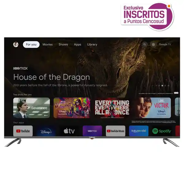 Caixun Televisor UHD 4K Smart tv 65 C65VAUG