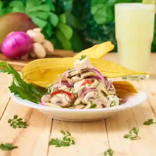 Ceviche de Tofu y Champiñones