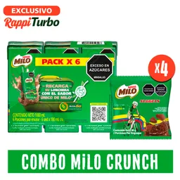 Combo Milo Leche Malteada 6 Und + Nugget Trozos 4 Und