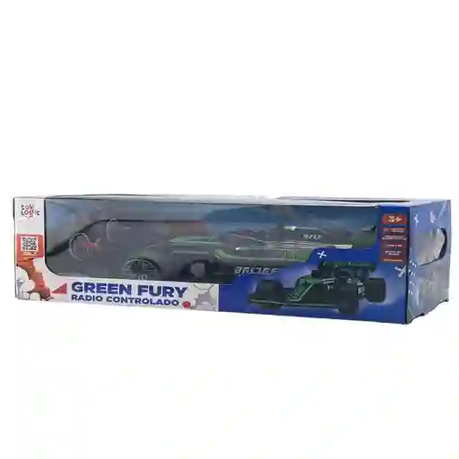 Toy Logic Carro a Control Remoto Función de Humo Green Fury
