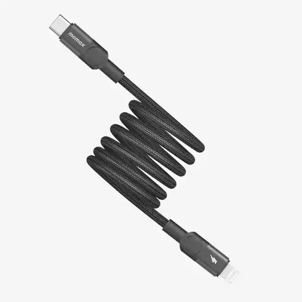 Momax Cable Magnético 60 Watts Lightning Negro 1 m