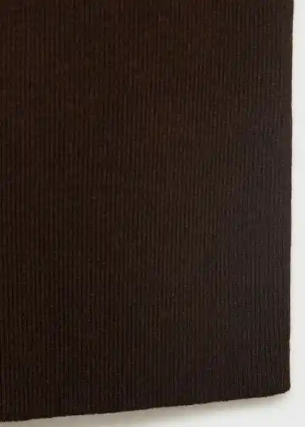 Top Hernan Chocolate Talla M Mujer Mango