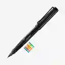 Lamy Estilógrafo Safari Negro Anillo Multicolor
