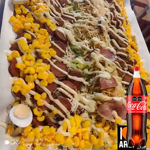 Salchipapa Especial 3-4 Pers. + Cocacola Org 1.5l
