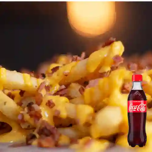 Papas cheddar + coca-cola sabor original