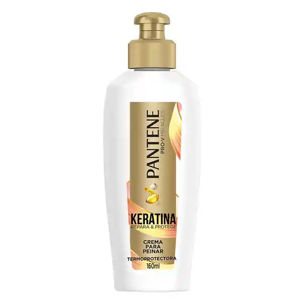 Pantene Crema Para Peinar Termoprotectora Keratina 160 mL