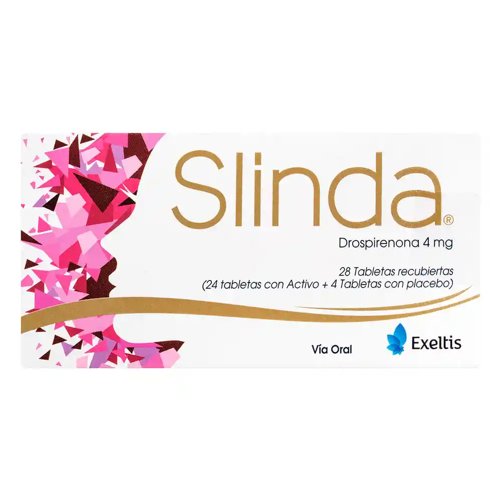 Slinda Drospirenona 4 Mg Caja X 28 Tabletas