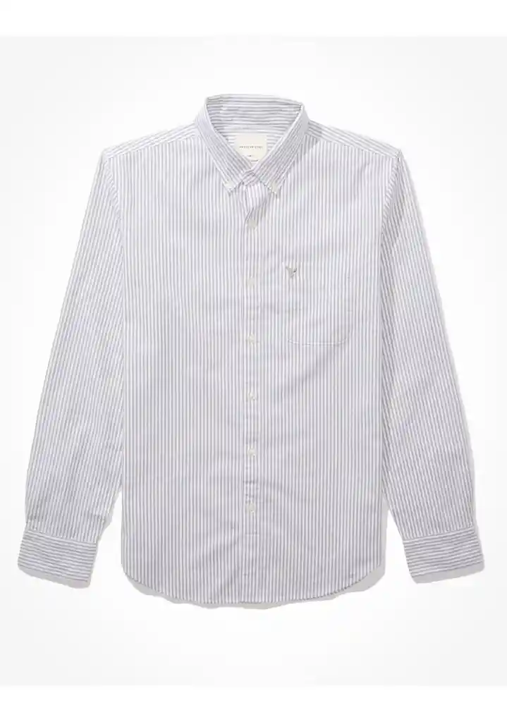 Camisa Gris Talla Medium Hombre American Eagle