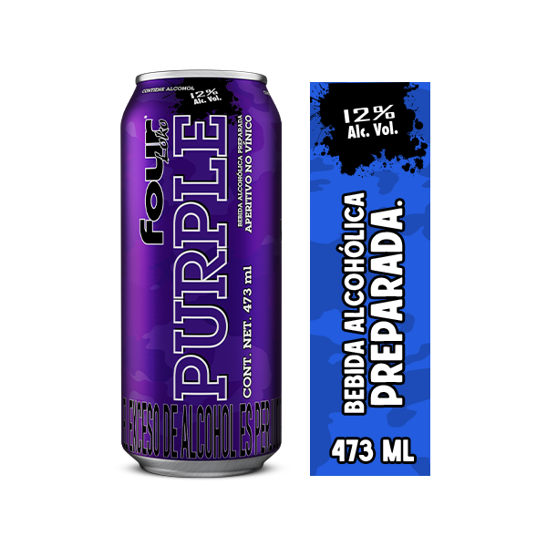 Four Loko Bebida Alcohólica Preparada Purple 473 ml