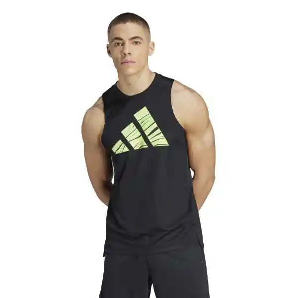 Adidas Camiseta Hiit Entry Para Hombre Negro Talla XL