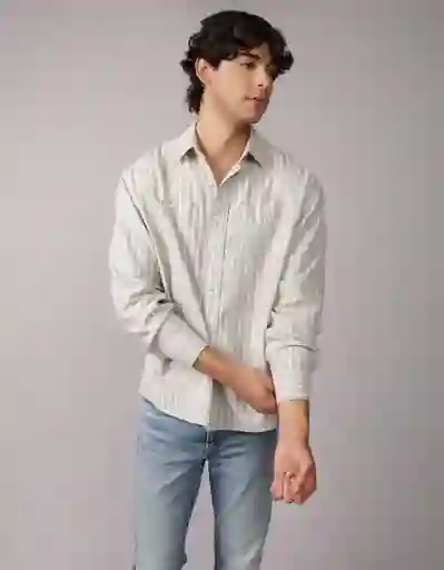 Camisa Hombre Gris Talla Medium 2894213 American Eagle