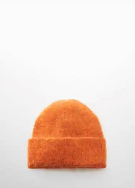 Gorro Mohi Naranja Talla 99 Mujer Mango