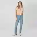 Blusa Cuello Redondo Manga Corta Multicolor Talla S 674362