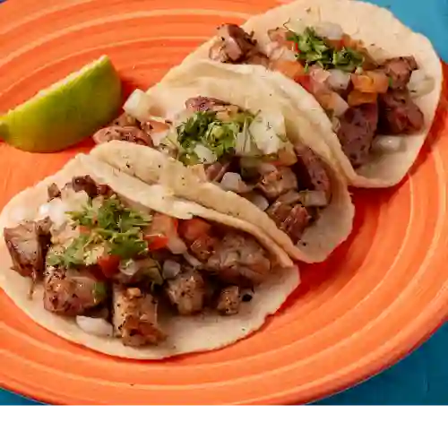 Tacos de Chicharrón Chorizo