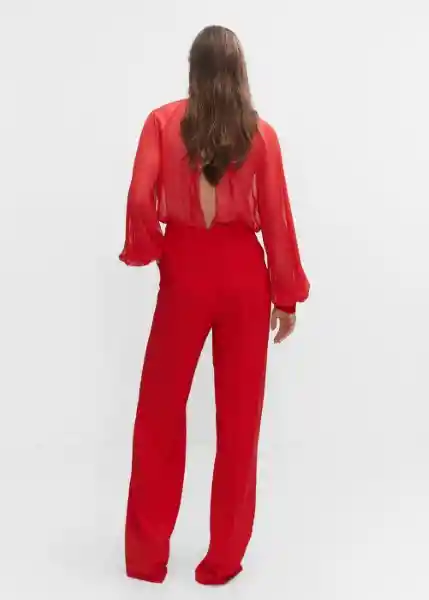 Enterizo Mono Miller-A Coral Talla XL Mujer Mango