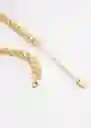 Collar Diana Oro Talla 99 Mujer Mango